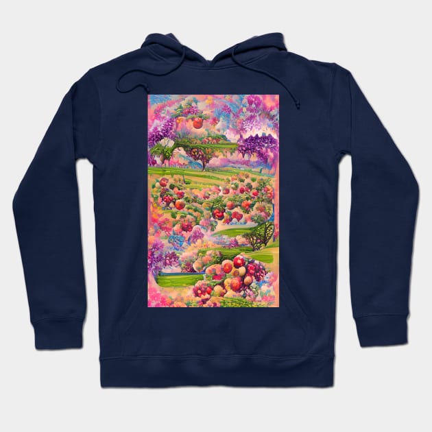 Psychedelic orchard Hoodie by Gaspar Avila